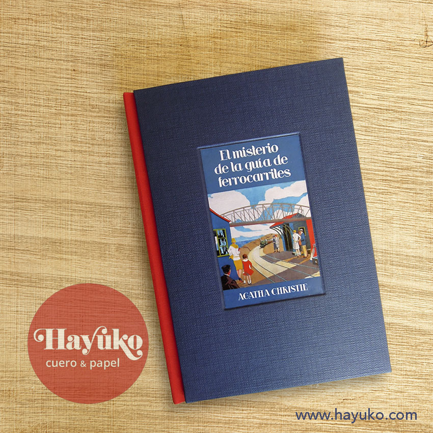 Hayuko ,libro encuadernado artesanal, hecho a mano, agatha christie
Asturias,,taller artesano, artesanal Gijon