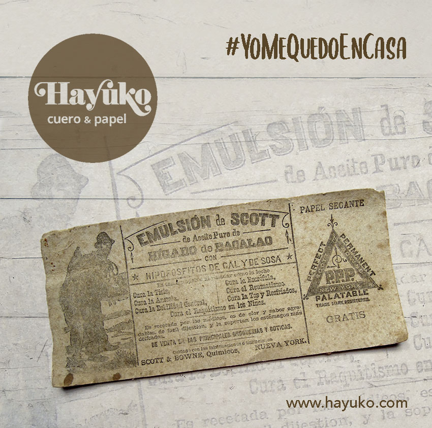 Hayuko, papel secante scott, scott higado para bacalao
Asturias,,taller artesano, artesanal Gijon