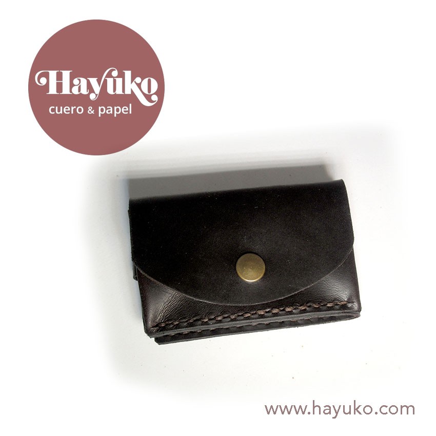 Hayuko, cartera, mini cartera, cosido a mano, hecho a mano, cuero
Asturias, artesania, artesanal Gijon
