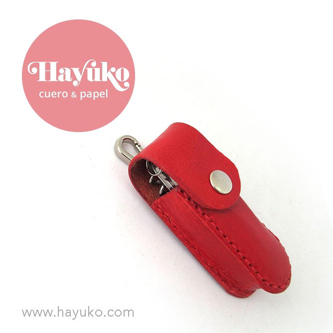 Hayuko funda navaja, hecho a mano, cosido a mano,, cuero, rojo
Asturias, artesano, artesania, Gijon