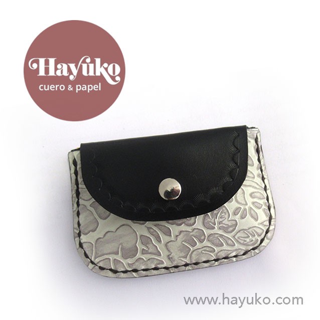 Hayuko, monedero, hecho a mano, cosido a mano,, cuero, 
Asturias, artesano, artesania, Gijon