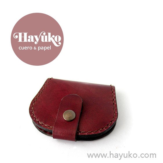 Hayuko, Monedero herradura, hecho a mano, cosido a mano, 
Asturias, artesania, artesanal, gijon